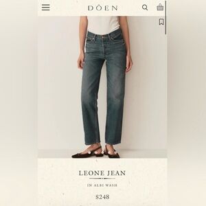 Doen Leone Jeans in Albi Wash, 32, NWT